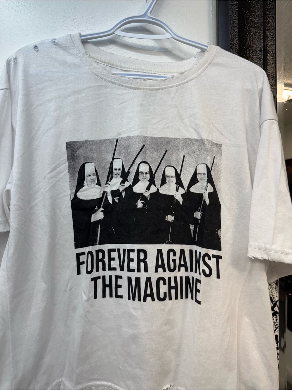 Forever Against The Machine White Graphic Tee - Men - Picture 2 of 6